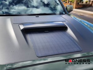 Toyota Tacoma Flexible Solar Panel Kit - Complete Kit w/ Waterproof Controller + Hood Decal - 3rd Gen w/ Hood Scoop - 50W 